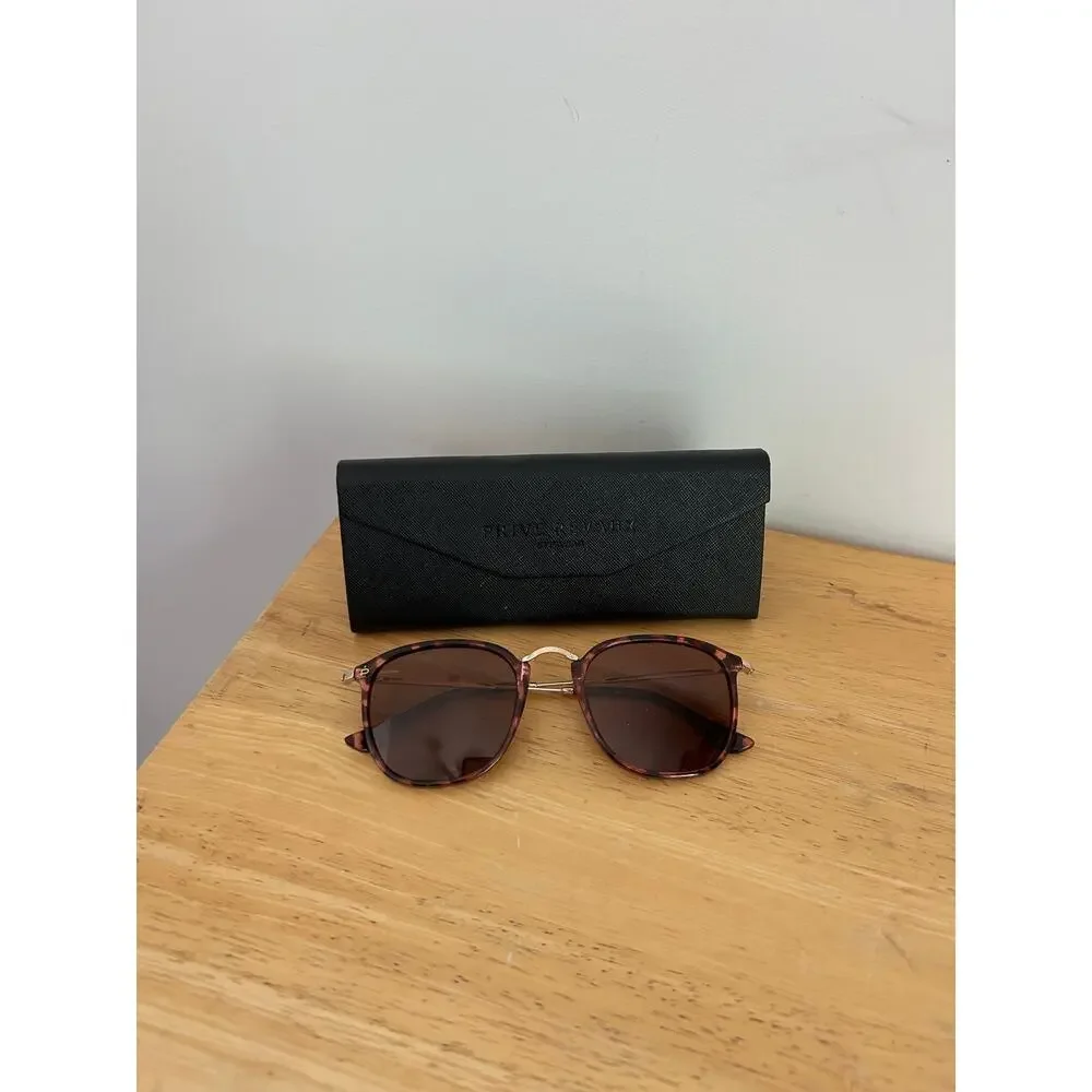Privé Revaux “The London” Sunglasses – Tortoise Frame – Brown Gradient Lenses